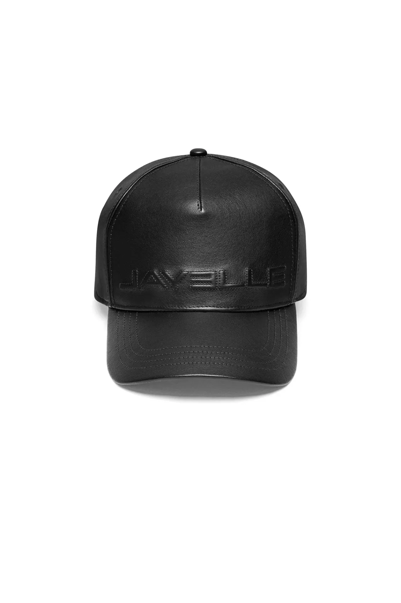 [WY07 - Logo Cap] Leather Logo Cap (Black)