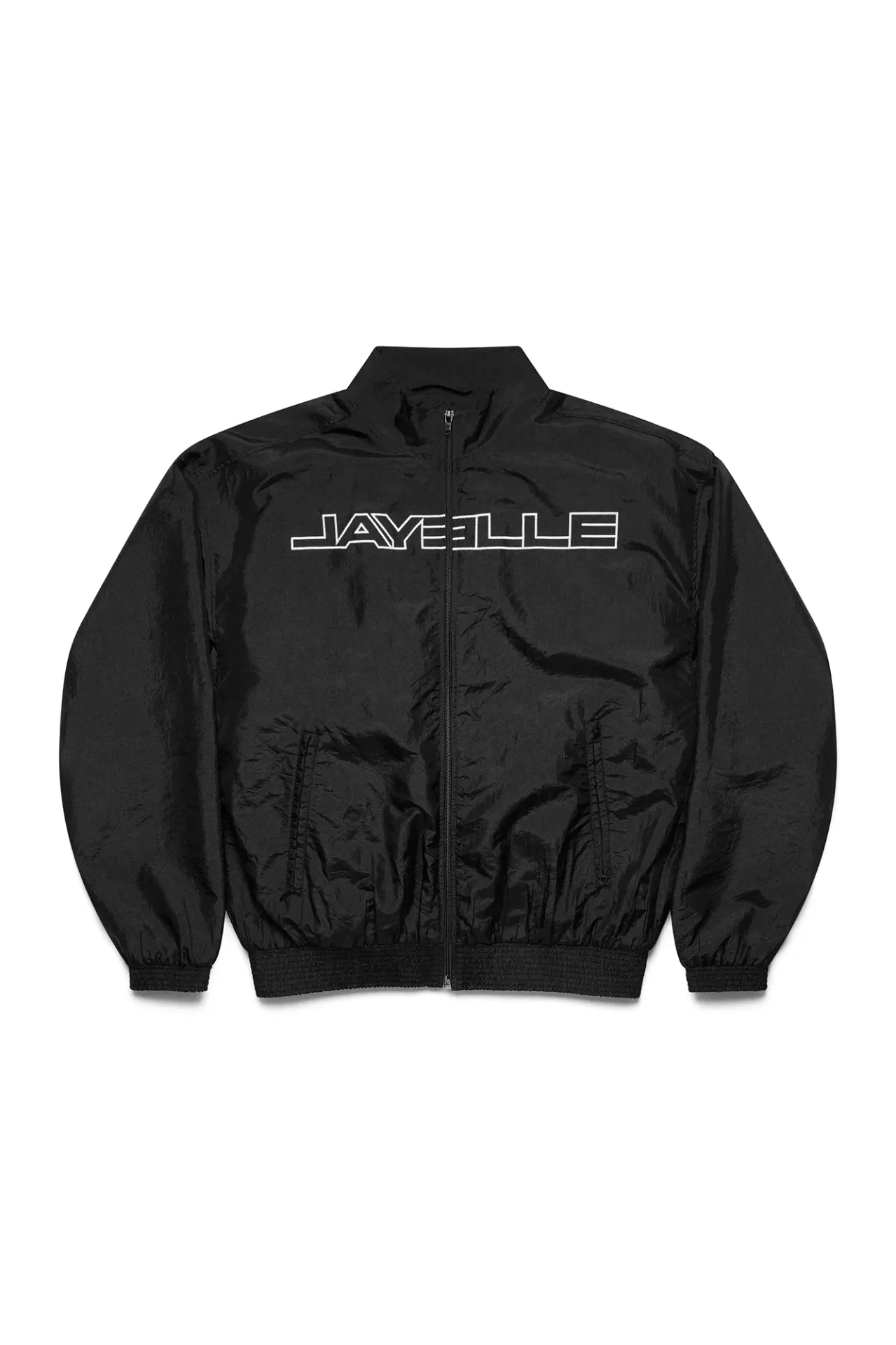 [WJ02 - Track Jacket] Track Suit Jacket (Draped) (XS, Black)