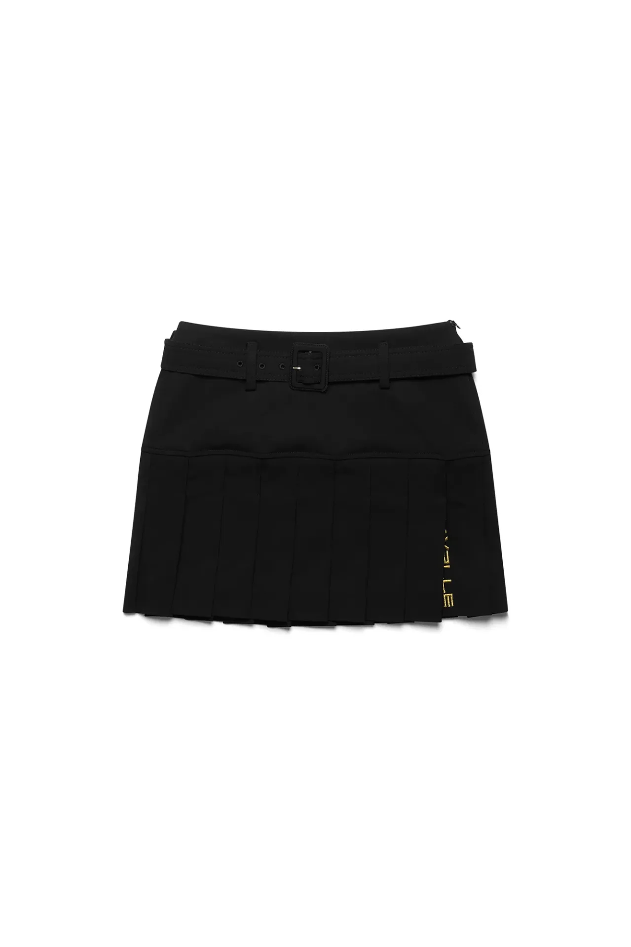 [WK05 - Pleated Mini] Pleated mini skirt (XS, Black)