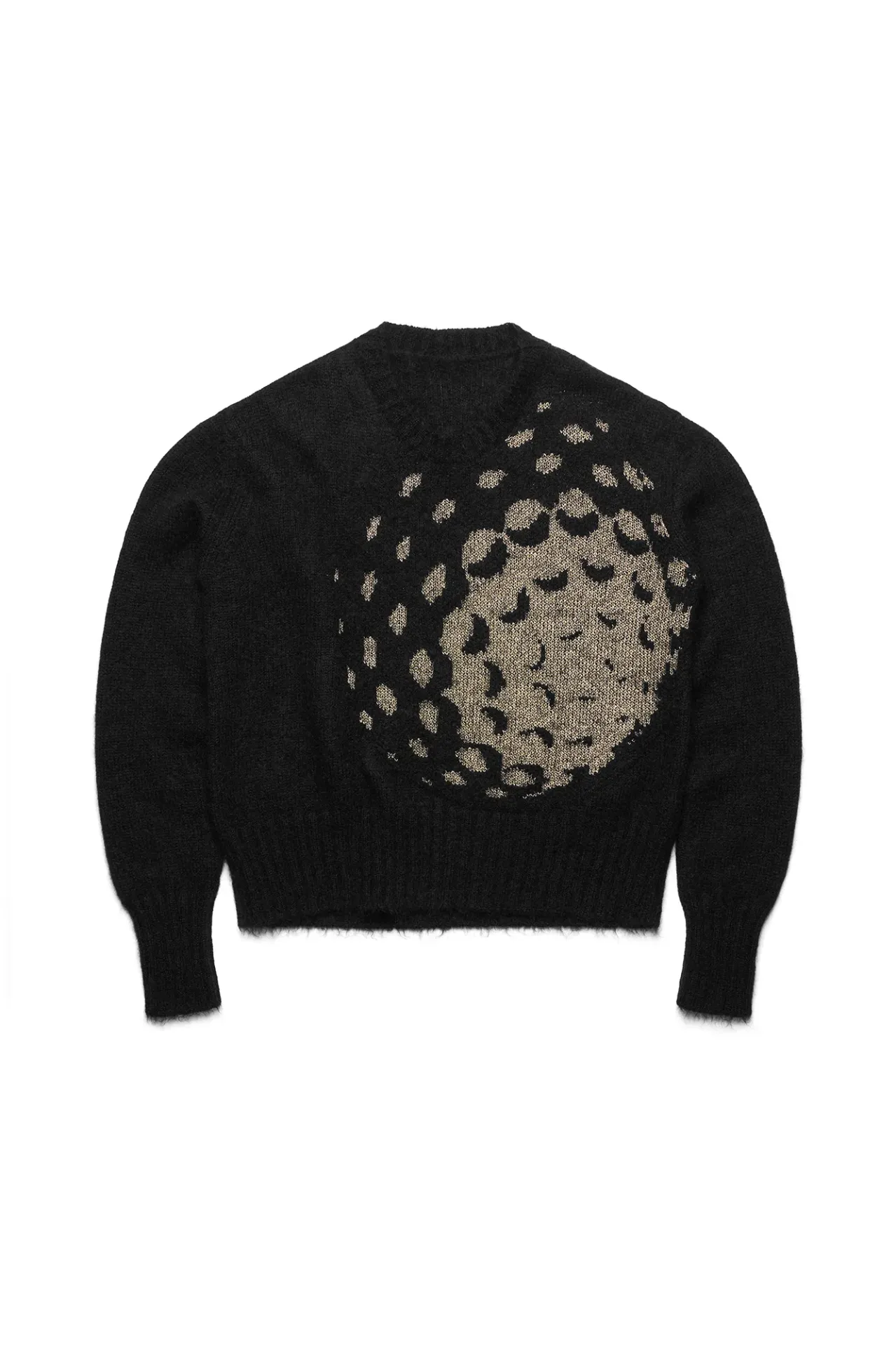 [WM04 - Hole In One Sweater] Mohair shirt (XS, Black)
