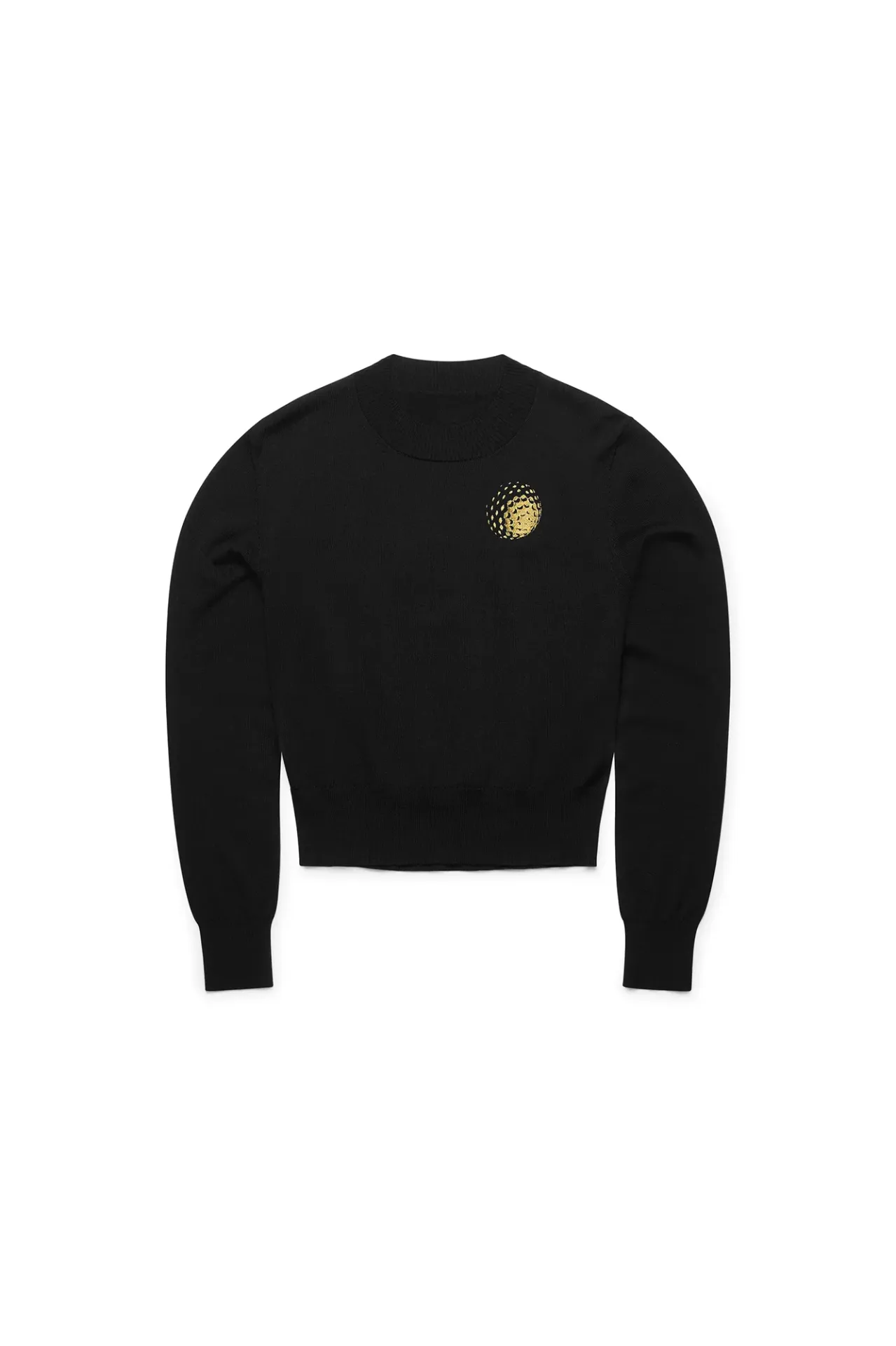 [WM06 - Petite Roundneck] Wool crew neck (XS, Black)
